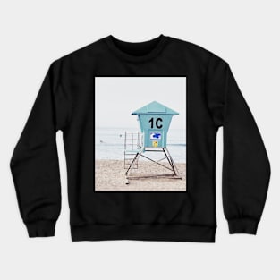 California beach, Ocean, Coast, Beach art Crewneck Sweatshirt